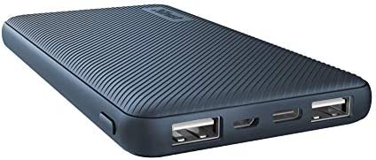 Trust Mobile Batterie Externe 10000 mAh Primo Power Bank Ultra Mince pour Smartphone Android, iPhone, iPad, Tablette, Téléphone Portable et Autres - Bleu Fiche Technique et Prix au Maroc