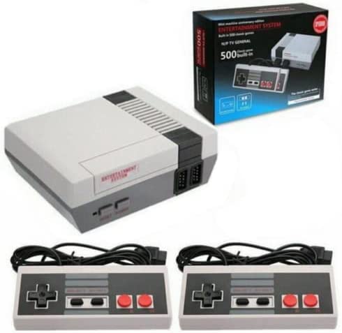 Retro Console 620 jeux Classiques Mini Console avec 620 jeux vidéo TV sortie AV Vintage +2 télécommandes Fiche Technique et Prix au Maroc