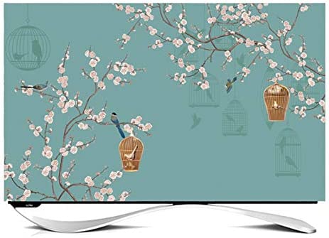 Housse de Télévision Intérieur TV Housse De Protection Télévision Résistant à la Poussière et Éclaboussures Compatible avec 24-65" Moniteur -GAOGUIMEI TV cover(Size:49inch,Color:Flowers and birds-1) Fiche Technique et Prix au Maroc