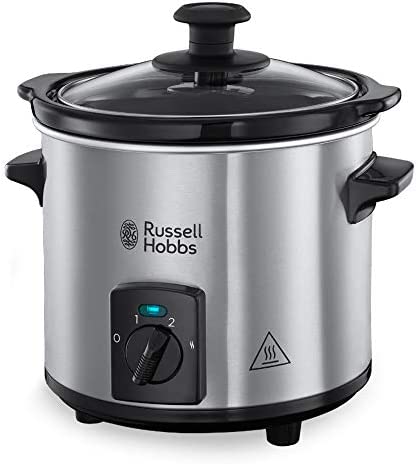 Russell Hobbs Mijoteur Electrique Programmable, Couvercle Verre, Cuve Amovible Céramique, Nettoyage Facile - 25570-56 Compact Home Fiche Technique et Prix au Maroc