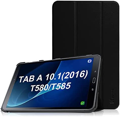 FINTIE Coque pour Samsung Galaxy Tab A (2016) SM-T580 SM-T585 10.1 Pouces - Etui de Protection Ultra-Mince et Léger Housse Tablette Cover avec Fonction Sommeil/Réveil Automatique, Noir Fiche Technique et Prix au Maroc