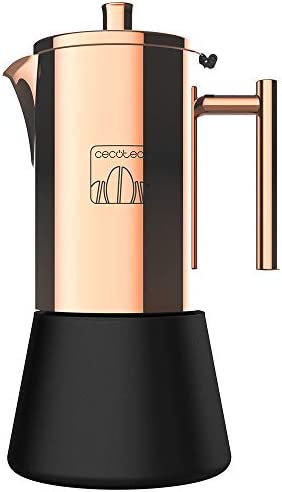 Cecotec Cafetière italienne Moking 1000. Acier inoxydable, Design élégant, Convient au lave-vaisselle, Capacité de 500ml, Compatible avec cuisine à gaz, électrique ou vitrocéramique Fiche Technique et Prix au Maroc