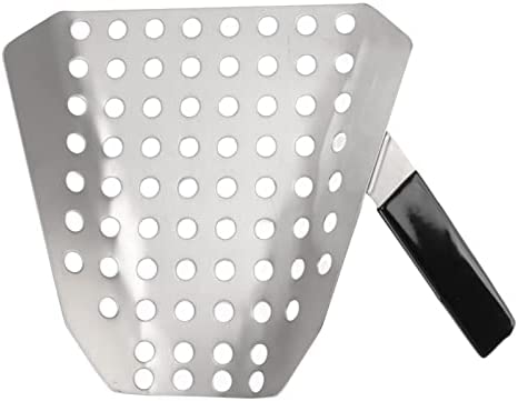 Cuillère à pop-corn ergonomique à poignée unique en acier inoxydable pour frites avec trous Cuillère à pop-corn en métal pour magasin de cinéma Fiche Technique et Prix au Maroc