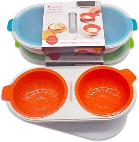 Cuiseur à Oeufs Micro-Ondes,Forreen 3 Pièces Pocheuse à Œufs Plastique Double Tasse Portable Grande Capacité Egg Poacher avec Couvercle pour Micro-Ondes Cuisine Fiche Technique et Prix au Maroc