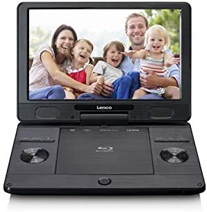 Lenco Lecteur DVD Blu-Ray Portable BRP-1150 - Écran TFT 11,5" avec 1024 x 600 Pixels - Batterie intégrée - avec Adaptateur Secteur et Voiture - Entrée USB - AV-Out - HDMI - Noir Fiche Technique et Prix au Maroc