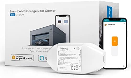 Ouvre-Porte de Garage Connecté, Télécommande de Porte Intelligent Compatible avec HomeKit, Siri, Apple Watch, HomePod, Alexa, Google Home et SmartThings, Contrôle à Distance et Commande Vocale Fiche Technique et Prix au Maroc