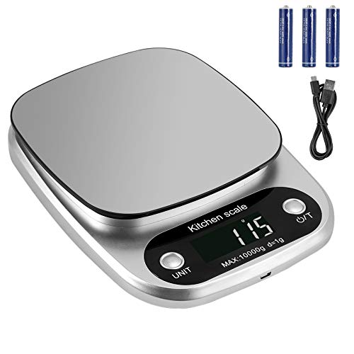 Proster Balance de Cuisine Numérique Rechargeable 3g-10kg Balance de Cuisine Numérique Haute Précision 1g Balances Multifonctionnelles Pesant des Fruits Alimentaires pour la Maison et la Cuisine Fiche Technique et Prix au Maroc