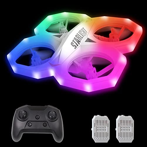 IDEA1 Mini Drones Radiocommandés pour Débutant, Hélicoptère avec 11 Mode Léger, Rotation à Grande Vitesse, Mode sans Tête, Flip à 360 °, RC Quadricoptère avec 2 Piles, Meilleurs Cadeaux pour Enfants Fiche Technique et Prix au Maroc