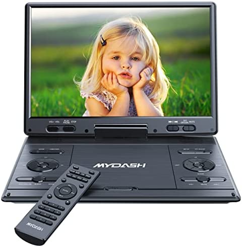 MYDASH14.1 Lecteur DVD Portable pour Voiture avec Grand écran HD pivotant de 12,5" Design Exclusif des Boutons,Support Fente pour Carte SD et Port USB, Fonction de synchronisation du projecteur TV Fiche Technique et Prix au Maroc