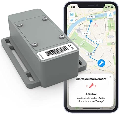 Tracker GPS pour Professionnel Artisan ou Industriel - BTP / Construction / Agriculture / Transport - Autonomie jusqu'à 5 ans -Suivi GPS et Alerte Entrée/Sortie de Zone- Abonnement Inclus 1an- Etanche Fiche Technique et Prix au Maroc