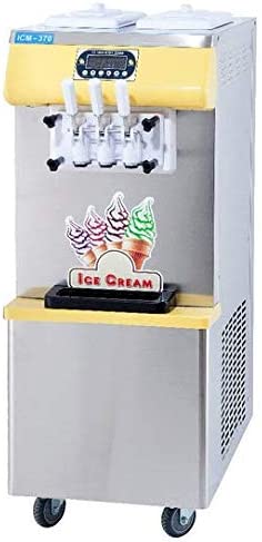 Machine commerciale de crème glacée molle de certificat de la CE 220V 3 saveurs, 2 + 1 crème glacée molle de saveur mélangée font, fabricant de crème glacée de yaourt Fiche Technique et Prix au Maroc