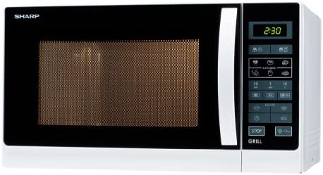 Sharp Home Appliances R-742WW micro-onde Comptoir Micro-ondes grill 25 L 900 W Noir, Blanc Fiche Technique et Prix au Maroc