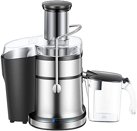 800W Centrifugeuse Extracteur de Jus, Affichage LCD, Extracteur à Jus de Fruits et Legumes à 5 Vitesses, Sans BPA, Anti-Goutte, Facile à Nettoyer et à Assembler, Bouche Large de 3" Fiche Technique et Prix au Maroc