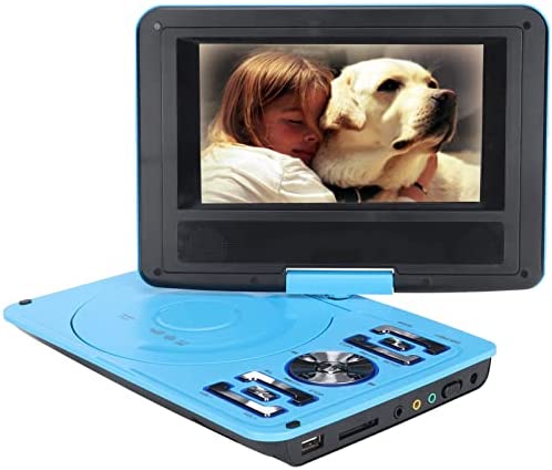 T opiky Lecteur DVD Portable, 6,8 Pouces HD/Rotation à 270 ° TV Mobile pour Enfants/récepteur Radio FM/Lecteur de Carte/Jeu Jeu, Batterie Intégrée 1500 MAh, Voiture la(UE-Bleu) Fiche Technique et Prix au Maroc