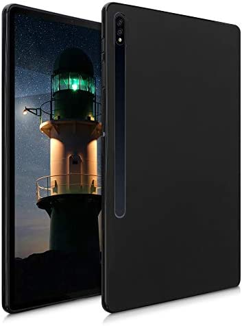 kwmobile Coque Compatible avec Samsung Galaxy Tab S8+ Plus/Galaxy Tab S7+ Plus - Coque Housse protectrice pour téléphone en Silicone Noir Haute Brillance Fiche Technique et Prix au Maroc