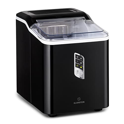 Klarstein Machine a Glacons pour la Maison, Capacité de 1,5L, Fabrique Rapidement Jusqu'à 12kg de Glacons, Machine a Glaces Petits et Grands Glaçons en Forme de Balles, Autonettoyante, Ice Maker Fiche Technique et Prix au Maroc