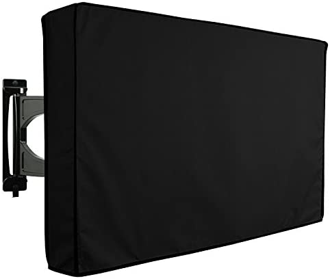 KHOMO Gear - Housse de protection pour TV d'extérieur, écrans et télévisions de terrasse et jardin - Imperméable et résistant - Noir - 24" - Compatible avec un pied ou une fixation murale Fiche Technique et Prix au Maroc