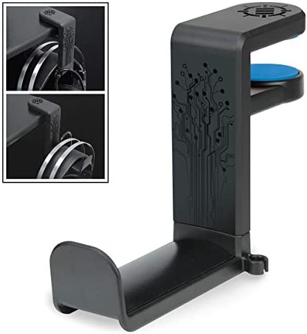 ENHANCE Support Casque Audio de Jeu ou de Musique avec Bras Pivotant à 360 Degrés, Pince de Fixation Format Universel pour Table et Bureau avec Rangement pour Câble Intégré - Noir Fiche Technique et Prix au Maroc