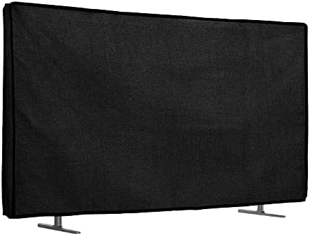 kwmobile Housse écran TV Compatible avec 75" TV - Protection d'écran télévision en Lin - Noir Fiche Technique et Prix au Maroc