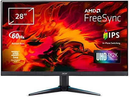Acer Nitro VG0 Téléviseur VG280K 71,1 cm (28") 3840 x 2160 Pixels 4K Ultra HD LED Noir Fiche Technique et Prix au Maroc
