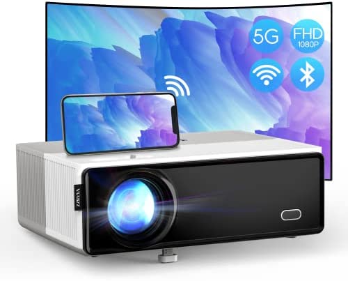 VAABZZ Vidéoprojecteur, Videoprojecteur Full HD Natif 1080P 600 ANSI Lumen, Projecteur WiFi Bluetooth, Projecteur Portatif Support Extérieur, Retroprojecteur Compatible avec Fire Stick/Roku/HDMI/USB Fiche Technique et Prix au Maroc