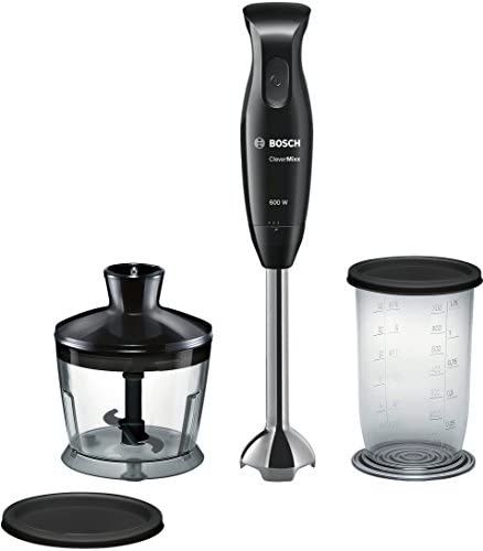 Bosch MSM2610B CleverMixx Mixeur à main à 4 lames Noir/gris 600 W Blender + hachoir Única Noir Fiche Technique et Prix au Maroc
