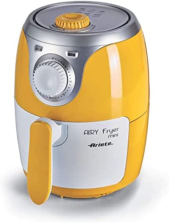 Ariete 4615 Airy Fryer Mini, Friteuse à air sans huile, 400 gr de frites, 1000 W, 2 litres, plastique, jaune Fiche Technique et Prix au Maroc