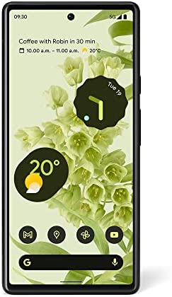 Google Pixel 6 16,3 cm (6.4") Double SIM Android 12 5G USB Type-C 8 Go 128Go 4614 mAh - Sorta Seafoam Vert Fiche Technique et Prix au Maroc