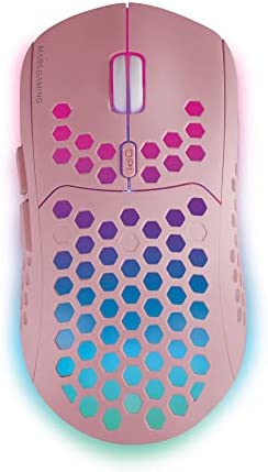 MARSGAMING MMW3P, Souris Gaming sans Fil, RGB Flow, Ultralégère 79g, 3200DPI, Rose Fiche Technique et Prix au Maroc