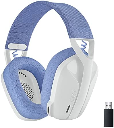 Logitech G435 LIGHTSPEED & Bluetooth sans Fil Casque Gaming, Casque léger circum-auriculaire, Micro intégré, Batterie de 18h, Compatible avec Dolby Atmos, PC, PS4, PS5, Mobile, Nintendo Switch - Blanc Fiche Technique et Prix au Maroc