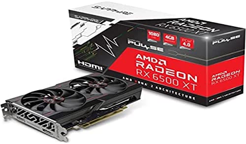 Sapphire Pulse AMD Radeon RX 6500 XT Gaming OC 4GB GDDR6 HDMI/DP Noire Fiche Technique et Prix au Maroc