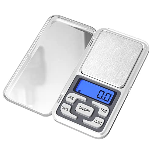 Newaner Balances de Cuisine Precision, 0.01g-500g, Mini Balances Alimentaire Multifonctionnelles avec Affichage Led et Fonction Tare, Balance Electronique Pour la Nourriture, Bijoux, Médecine, Café Fiche Technique et Prix au Maroc