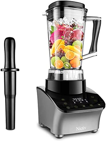 Blender 1500W, Blender Smoothie, Mixeur Multifonction, broyeur avec panneau de commande LCD,Mixeur Puissant avec 9 Vitesses Réglables/5 Programmes Prédéfinis/30 000tours/min/Jarre Tritan 2L sans BPA Fiche Technique et Prix au Maroc