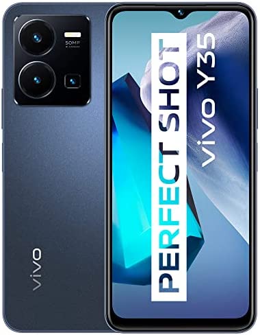 vivo Y35 Smartphone, 8GB+256GB, Snapdragon 680, 6,58 Zoll FHD+ 90 Hz Bildschirm, Android-Smartphone ohne SIM, 50MP+2MP+2MP Hauptkamera, 5.000 mAh Akku, FastCharge, Smartphone mit Dual-SIM Starlit Blue Fiche Technique et Prix au Maroc