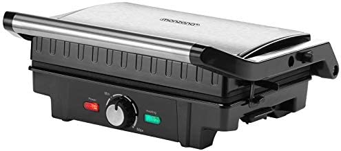 Grill électrique multifonction Grille-viande Presse à paninis Appareil à Sandwich Barbecue de table 29x24,5x11cm 1600W Fiche Technique et Prix au Maroc