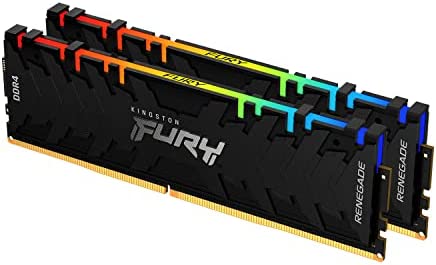 Kingston FURY Renegade RGB 16GB (2x8GB) 3200MT/s DDR4 CL16 Mémoire Kit pour PC Kit de 2 KF432C16RBAK2/16 Fiche Technique et Prix au Maroc