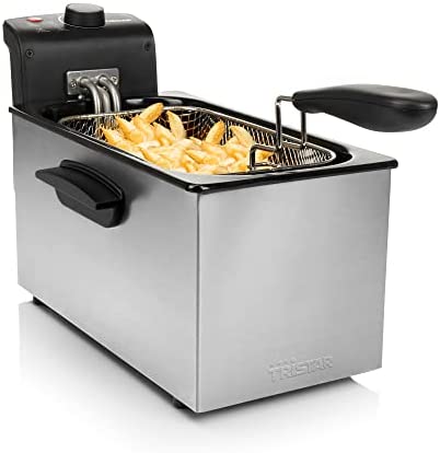 Tristar Friteuse 3L FR-6946, Habillage en Acier Inoxydable, INOX/Noir Fiche Technique et Prix au Maroc