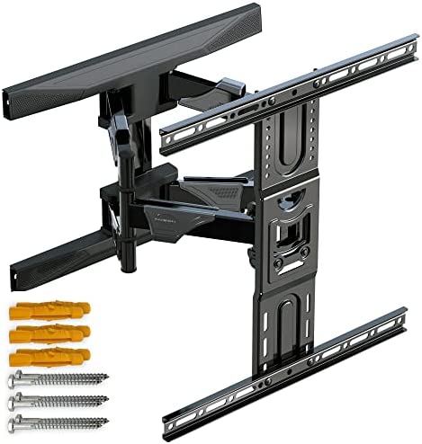 Invision Support TV Mural pour Écrans 37-65" (94cm -165cm) - VESA 200x200 à 400x400 - Double Bras Solide et Résistant, Inclinaison Pivot et Extension avec Mouvement Complet - Charge Max 45,5kg (EV600) Fiche Technique et Prix au Maroc
