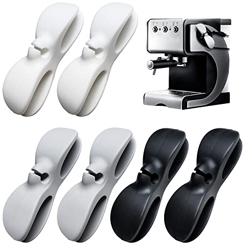 6Pcs Enrouleur de Cordon d'appareil de Cuisine Enrouleur de Cordon Auto-Adhésif Organiseur de Cordon pour Appareils de Cuisine Organiseur pour Câbles Appareils Electroménagers Support de Cordon Fiche Technique et Prix au Maroc