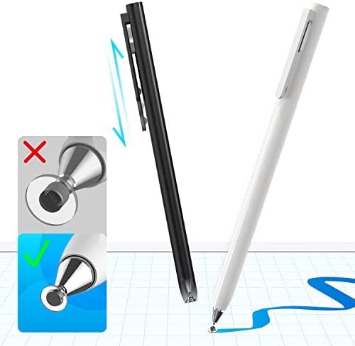 Stylet pour écrans tactiles (2pcs), Stylo Universel Capacitif à Pointe en Forme de Disque pour Apple iPad/Pro/Air/Mini/Tablettes/Samsung Galaxy Tablet/Amazon Fire HD/Chromebook/Huawei/MI/Téléphones Fiche Technique et Prix au Maroc