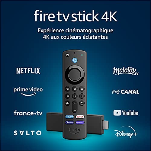 Fire TV Stick 4K avec télécommande vocale Alexa (dotée de boutons de contrôle de la TV) Fiche Technique et Prix au Maroc