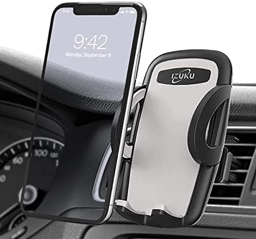 IZUKU Support Telephone Voiture à Grille d'aération avec [2 Pinces de Ventilation] Rotation 360° Universel Porte Téléphone Voiture Fiche Technique et Prix au Maroc