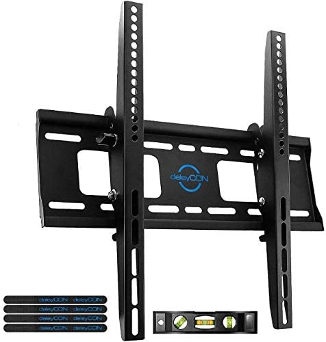 deleyCON Universel TV Support Mural - 32" - 65" Pouces (81-165cm) - Jusqu'à 75Kg et VESA 400x400mm - Inclinable - Distance Murale 56mm - TV LCD LED OLED Fiche Technique et Prix au Maroc
