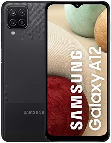 Samsung Galaxy A12 SM-A125F 16,5 cm (6.5") Double SIM 4G USB Type-C 4 Go 128 Go 5000 mAh Noir Fiche Technique et Prix au Maroc