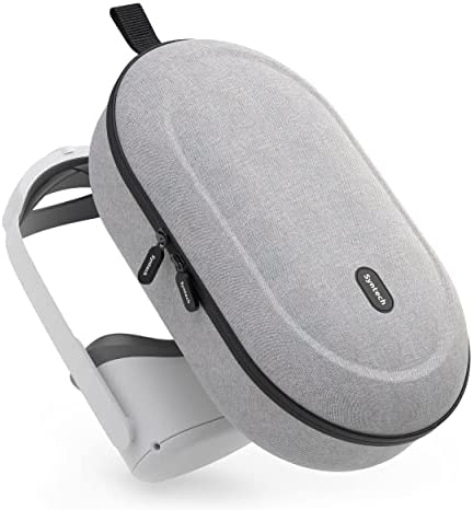 Syntech Étui de Transport Rigide Housse Compatible avec Meta/Oculus Quest2/PICO 4 VR Gaming Casque avec Elite Strap, Les Manettes Touch et Accessoires VR, Matériaux de Première Qualité Fiche Technique et Prix au Maroc