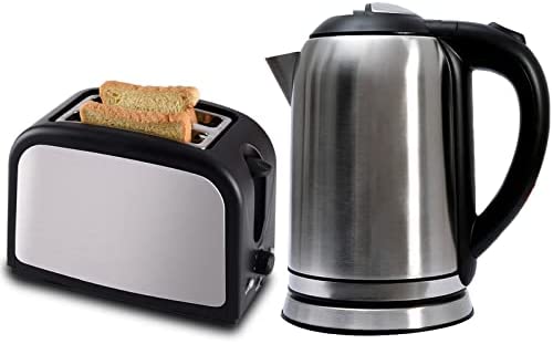 HIMU Ensemble De Cuisine Avec Bouilloire De 1 Litre Et Grille-Pain À 2 Tranches, Grille-Pain À 7 Nuances, Bouilloire Électrique Sans Fil À Ébullition Rapide Fiche Technique et Prix au Maroc