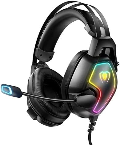 Casque Gaming pour PC PS4 PS5, Casque Gamer Pro Ultralight LIGHTSYNC RVB avec Bandeau Suspendu Antibruit Flexible Microphone Coupure du Micro Fiche Technique et Prix au Maroc