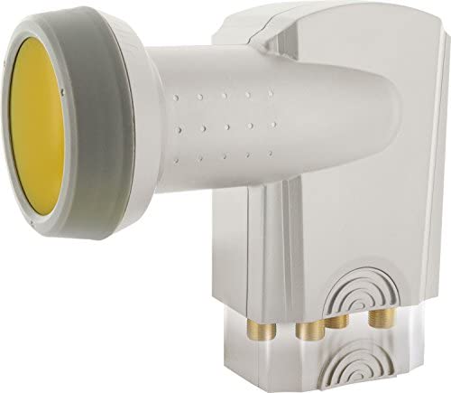 SCHWAIGER -395- Quattro LNB avec Protection Solaire | pour multiswitch | Bouchon LNB extrêmement résistant à la Chaleur | Utilisation avec antenne parabolique | multifeed Compatible Fiche Technique et Prix au Maroc