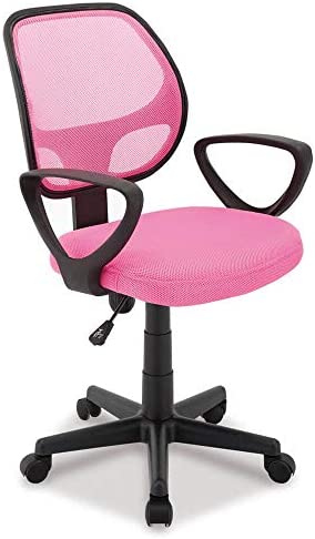 Acaza Chaise de Bureau Enfant Roulante, Siège à roulettes avec Hauteur réglable pour Fille, Ado, Enfant ou Étudiant, Rose Fiche Technique et Prix au Maroc