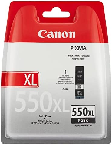 Canon PGI-550XL Cartouche BK Noire XL (pack plastique sécurisé) Fiche Technique et Prix au Maroc